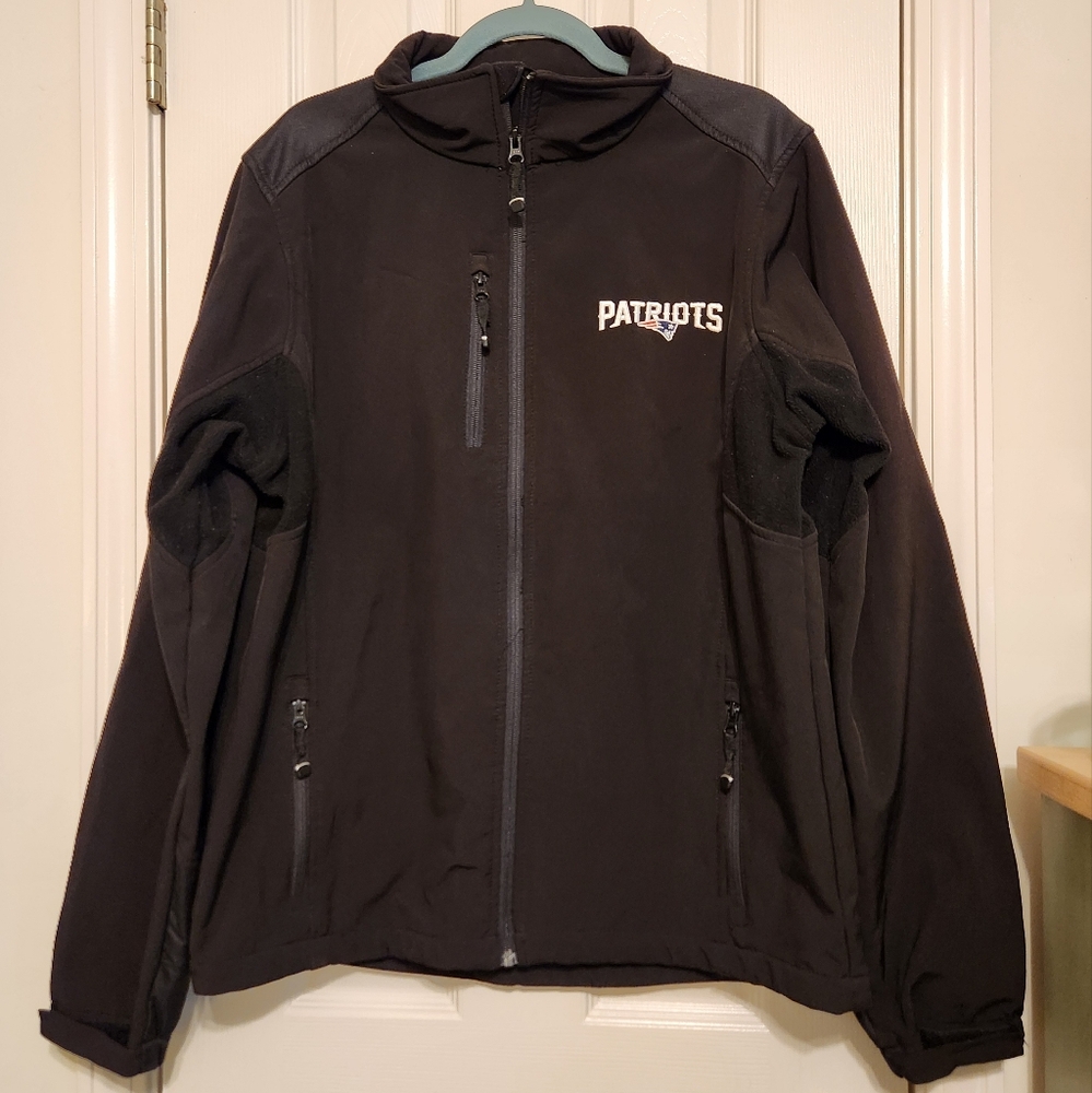 🏈 New England Patriots Dunbrooke Premium Apparel Black Full-Zip Jacket Size L